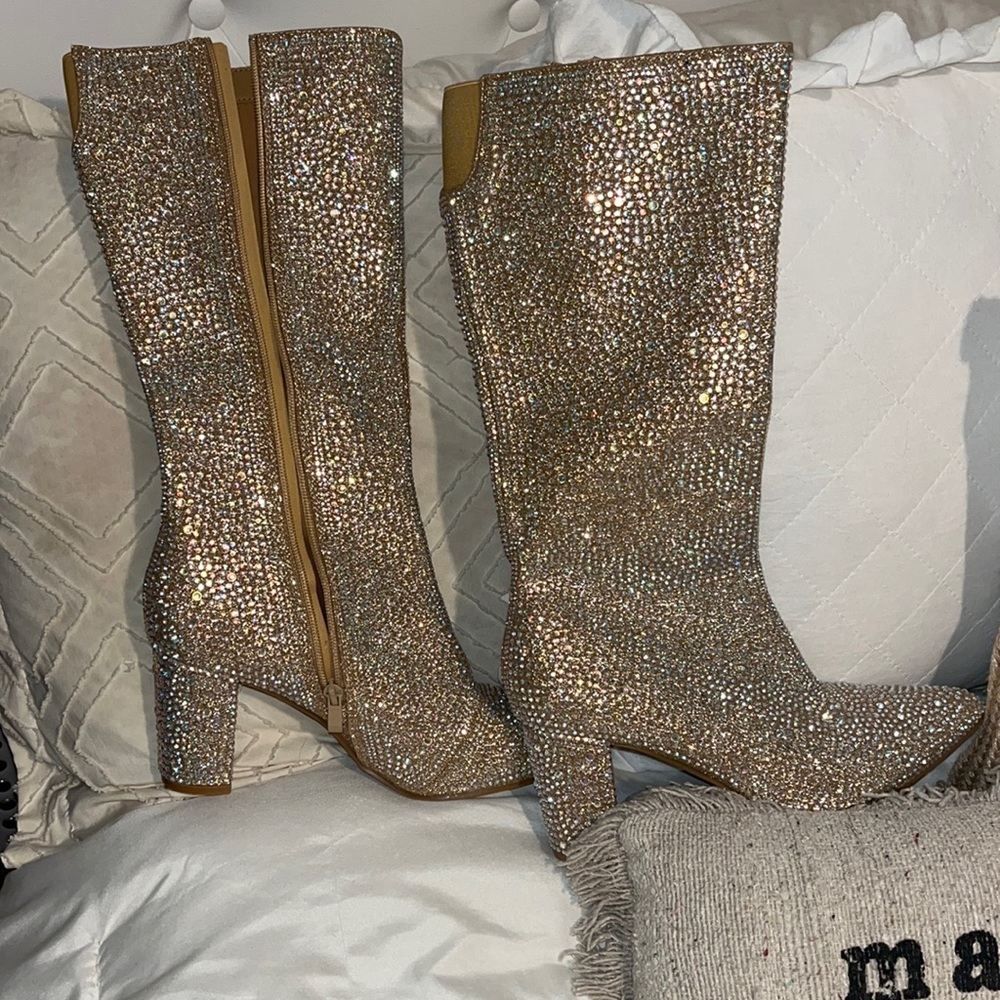 Rhinestone booties